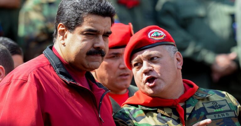 En la foto, Nicolás Maduro y Diosdado Cabello