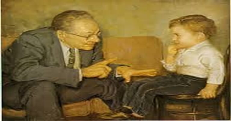 En la foto, el doctor Wendell Johnson durante sus experimentos