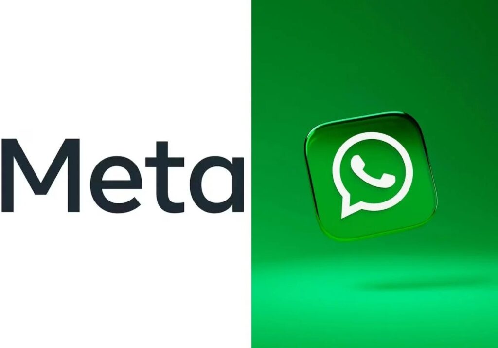 En la foto, el logo de Meta y Whatsapp