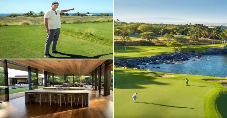 En la foto, Ohtani y sus propiedades en Hawái