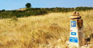 En la foto, algún lugar del camino de Santiago