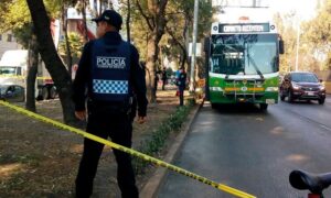 En la foto, una imagen relativa a la violencia en el DF