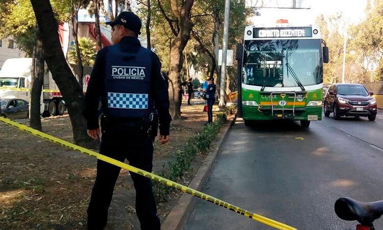 En la foto, una imagen relativa a la violencia en el DF