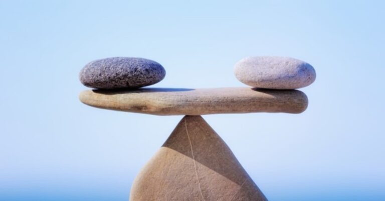 En la foto, una imagen relativa al equilibrio