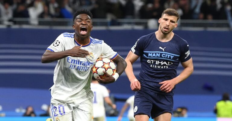 En la foto, Viniciuis junior en un partido ante el City