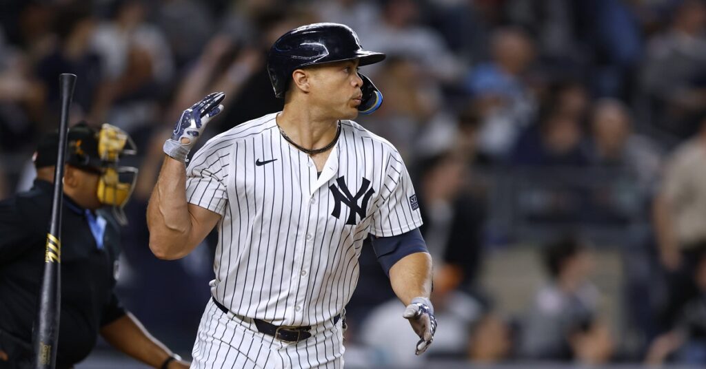 En la foto, Giancarlo Stanton