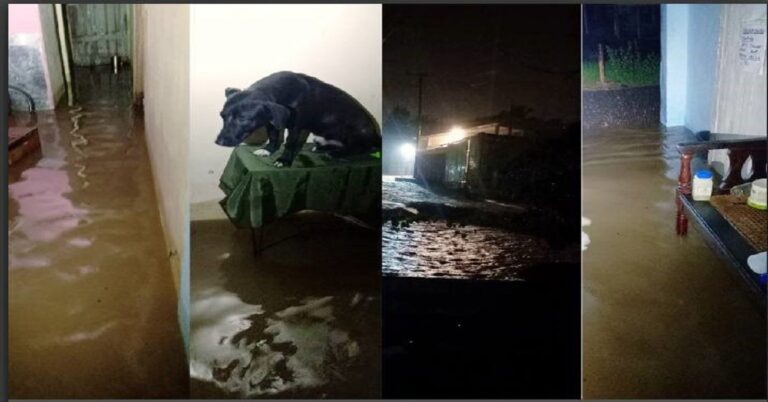 En la foto, collage de la situación en Santiago de Cuba, pasada por alto por la prensa cubana