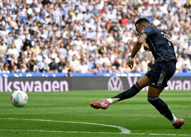 En la foto, Kylian Mbappé
