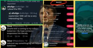 En la foto, publicaciones en redes sociales