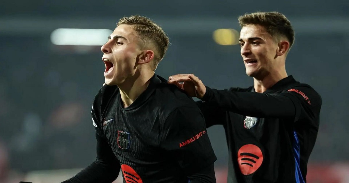 En la foto, Fermín y Gavi