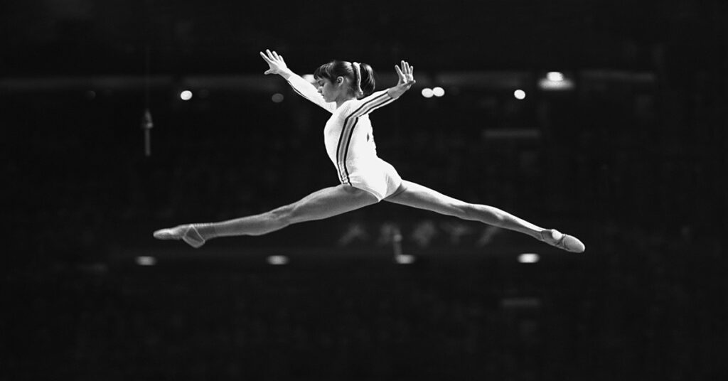 En la foto, Nadia Comaneci