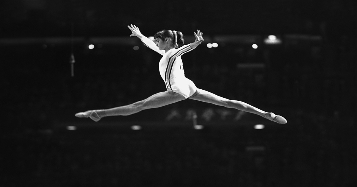 En la foto, Nadia Comaneci