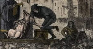 En la foto, La cerda de Falaise, el animal que la justicia medieval juzgó y ejecutó