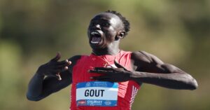 En la foto, el velocista australiano Gout Gout