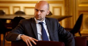 En la foto, el ministro francés de Exteriores, Jean-Noel Barrot