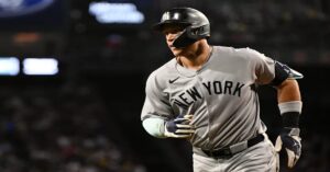 En la foto, Aaron Judge tras conectar su partido 362