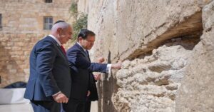 En la foto, Netanyahu y Marco Rubio en el Muro de los Lamentos