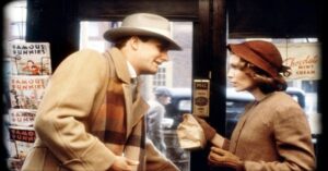 En la foto, escena de La rosa púrpura de El Cairo