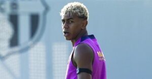 En la foto, Lamine Yamal