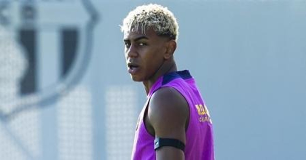 En la foto, Lamine Yamal