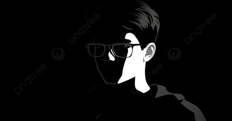 En la foto, silueta de un joven con espejuelos