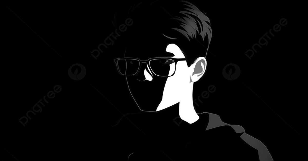 En la foto, silueta de un joven con espejuelos