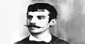 En la foto, un dibujo de Julián del Casal