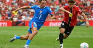En la foto, momento del Mallorca-Atlético