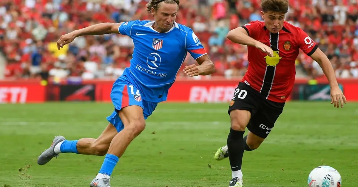 En la foto, momento del Mallorca-Atlético