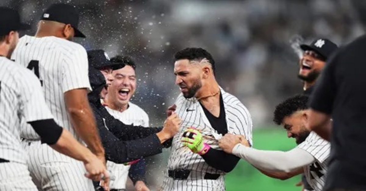 En la foto, Yankees celebra pase a la postemporada