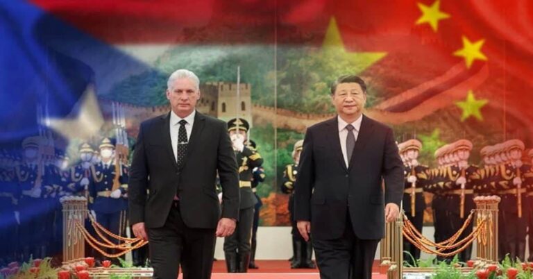 En la foto, Díaz-Canel y Xi Jinping