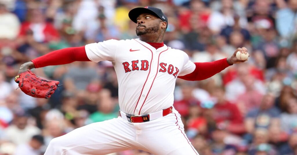 En la foto, Aroldis Chapman