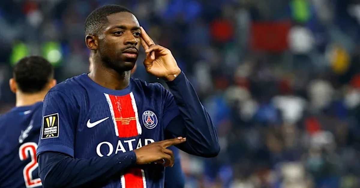 En la foto, Ousmane Dembelé