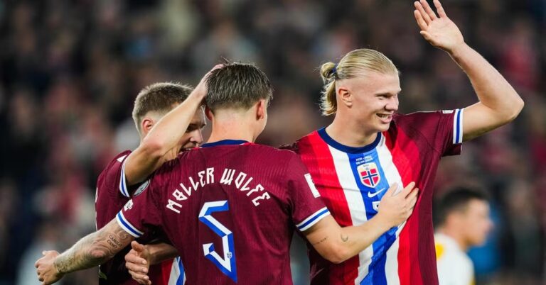 En la foto, Erling Haaland