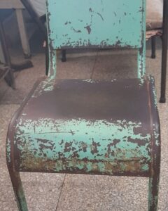 En la foto, una 'cómoda' silla de hospital