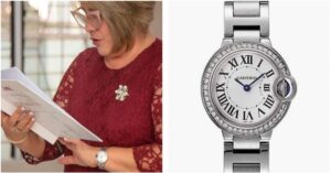 En la foto, Lis Cuesta y su reloj