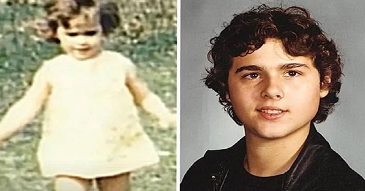 En la foto, David Reimer de niño y de joven