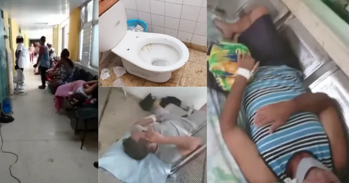 En la foto, caos en el sistema de salud cubano