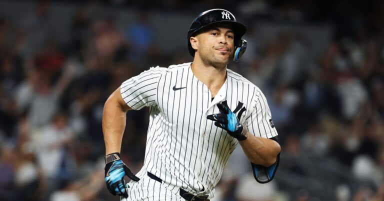 En la foto, Giancarlo Stanton