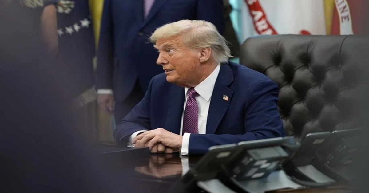 En la foto, Trump en Flushing Meadows