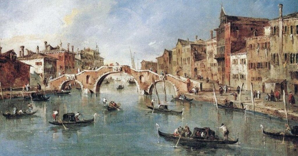 Venecia, centro de comercio y política 5 En la foto, un cuadro de Venecia