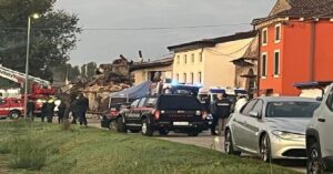 En la foto, lugar d ela explosión en Verona