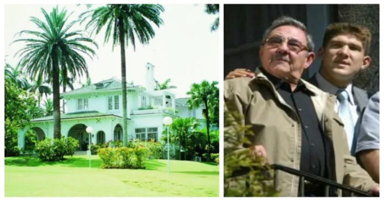 En la foto, la mansión del nieto de Raúl Castro
