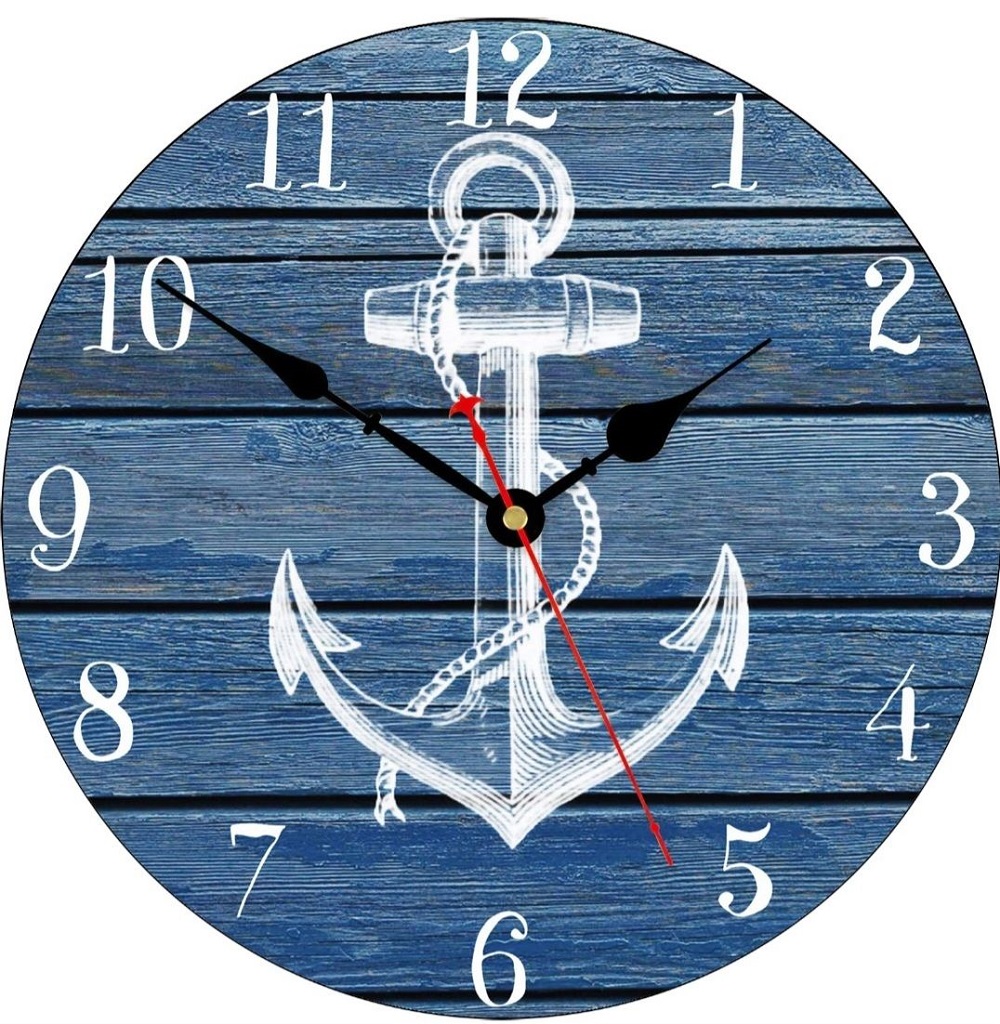 En la foto, un reloj