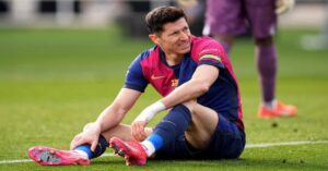 En la foto, Robert Lewandowski