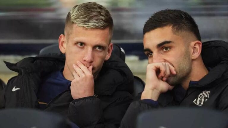 En la foto, Ferran Torres y Dani Olmo