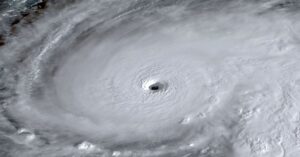 En la foto, el huracán Melissa sobre Jamaica