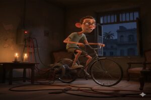 En la foto, una imagen con Ai relativa al tema