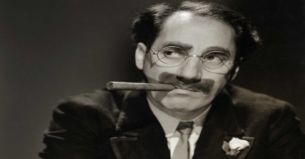 En la foto, groucho marx