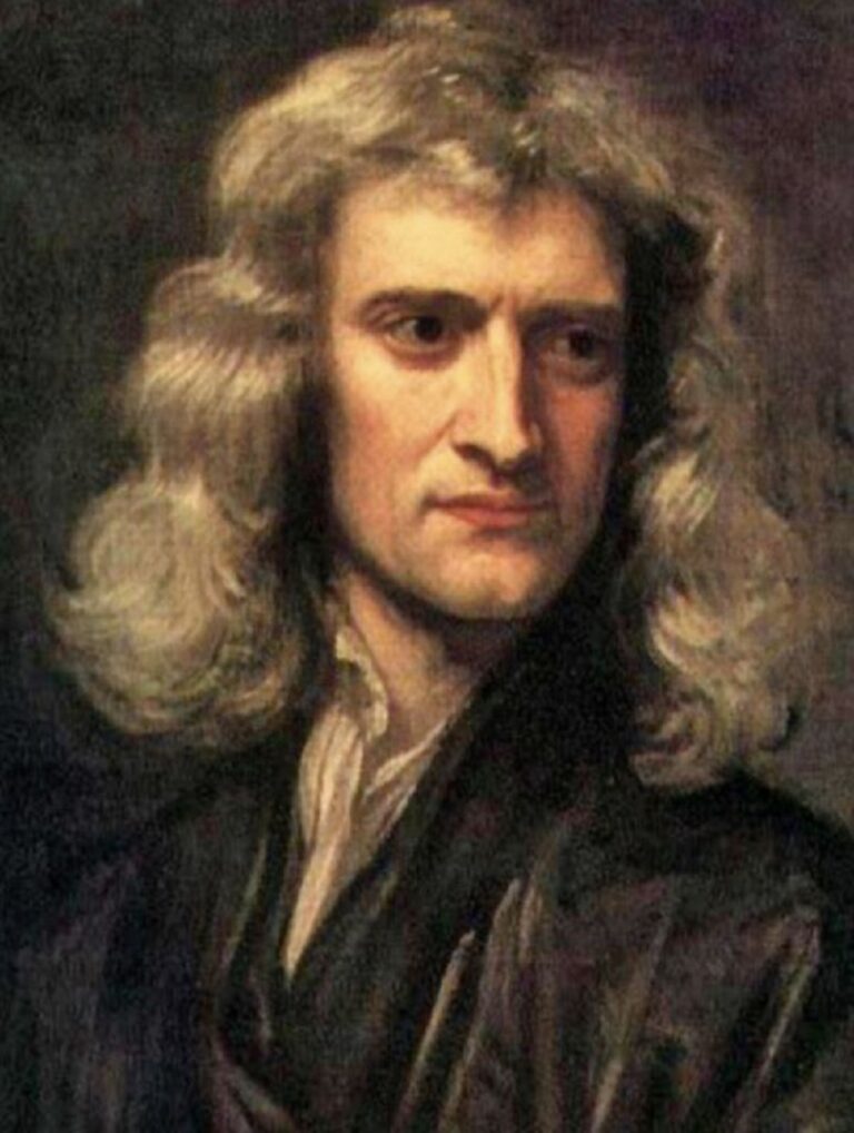 En la foto, Isaac Newton